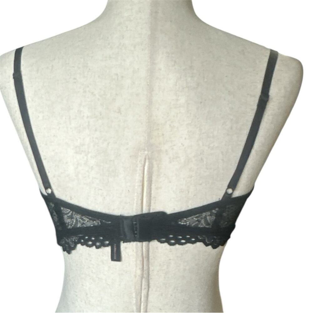 Kiki De Montparnasse Coupe Balconette Bra – Black Stretch Lace, 36D - Picture 3 of 12